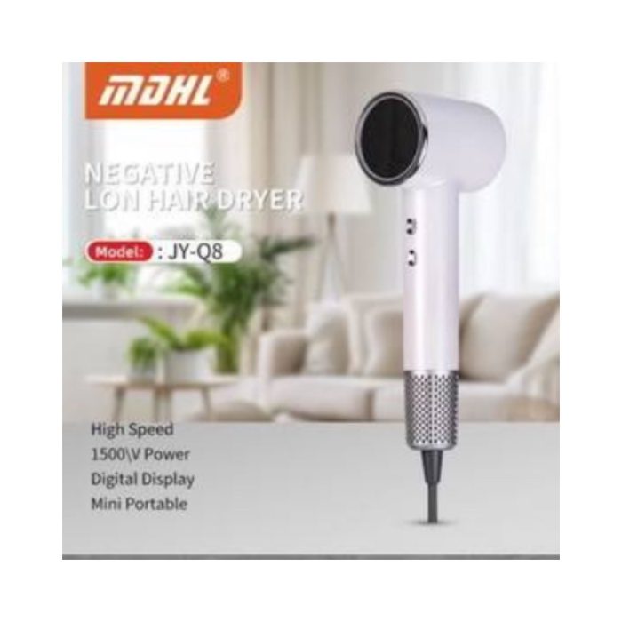 سشوار ام دی اچ ال MDHL مدل JY-Q8 با یون منفی و توان 1500 وات